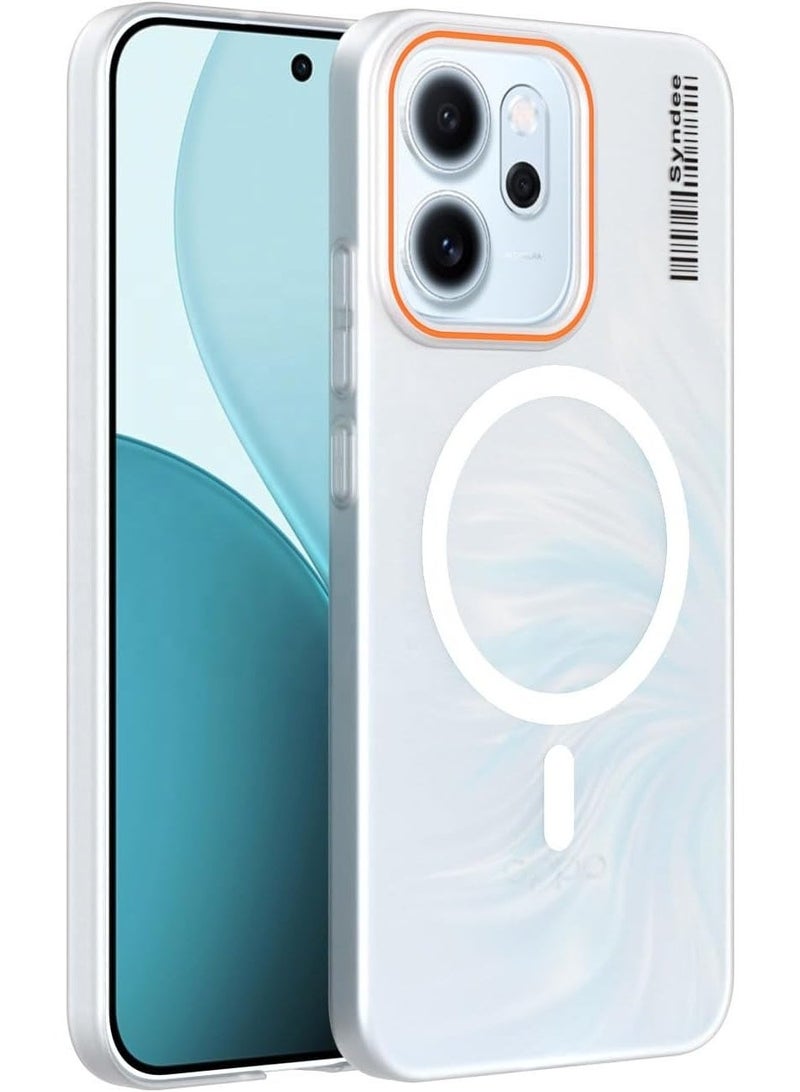 سيندي جراب هاتف محمول شفاف غير لامع مقاوم للاصفرار، بغطاء كامل، مصنوع من البولي كربونات، بلون رمادي دخاني، مناسب لهاتف أوبو رينو 15F/رينو 14F - Image 2